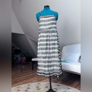 Lucky Brand dress, black and white, size small